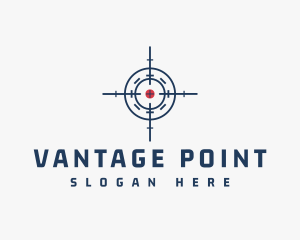 Point - Target Mark Crosshair logo design