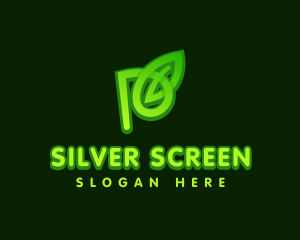 Ecology - Green Leaf Letter P logo design