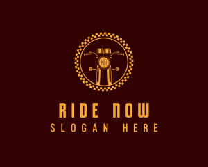 Motorcycle Motorbike Ride logo design