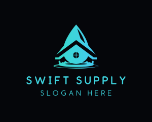 Supply - Water House Droplet logo design