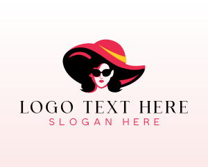 Lady - Fashionista Woman Sunglasses logo design