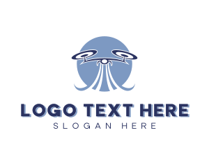 Logistics - Aerial Drone Racing logo design