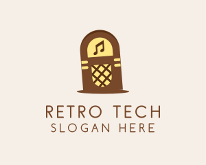 Retro Jukebox Music logo design