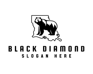 Louisiana Black Bear logo design