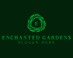 Leaves Nature Garden logo design