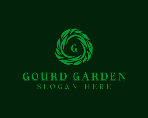 Leaves Nature Garden logo design