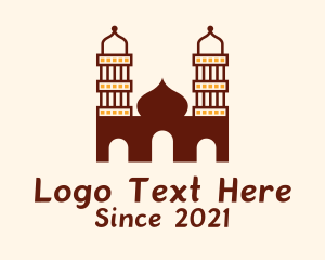 Flowers Shop - Islam Religious Structure logo design