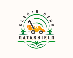 Lawn Mower Gardening Logo