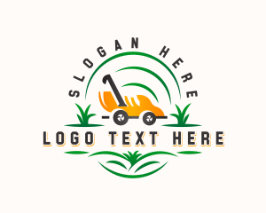 Landscape - Lawn Mower Gardening logo design