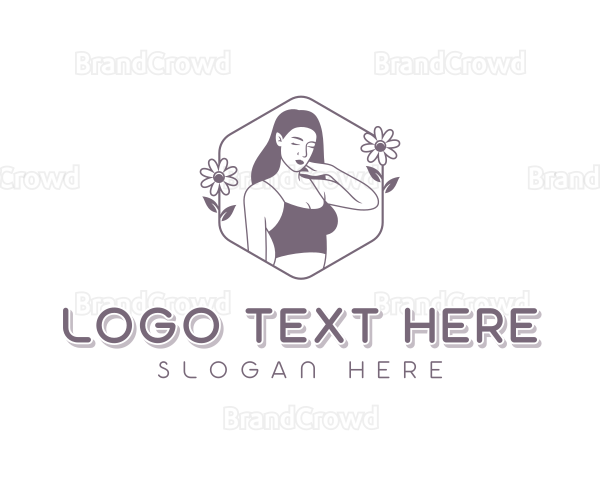 Flower Bikini Lingerie Logo