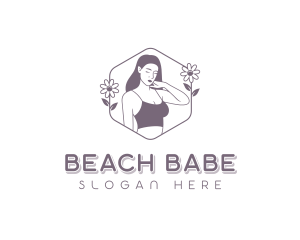 Flower Bikini Lingerie logo design