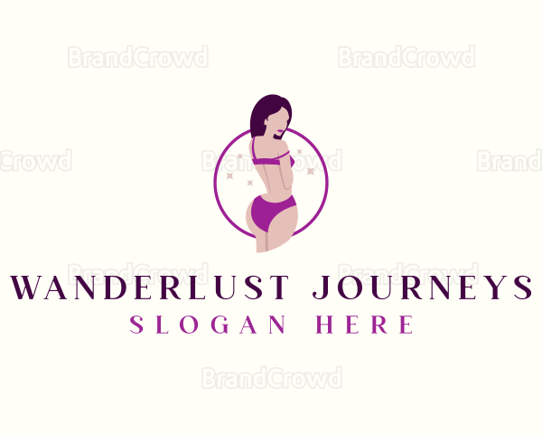 Sexy Woman Lingerie Logo