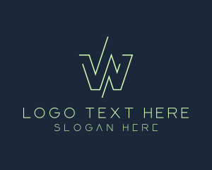 App - Tech Software Letter W logo design