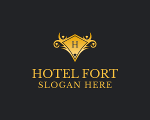 Elite Hotel Letter logo design