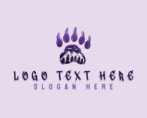 Wolf - Mountain Bear Claw logo design