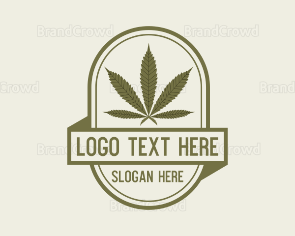 Vintage  Hemp Leaf Logo