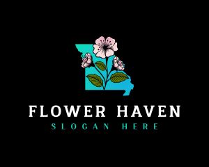 Missouri Botanical Flower logo design