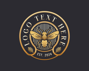 Bee - Honey Bee Apiary logo design