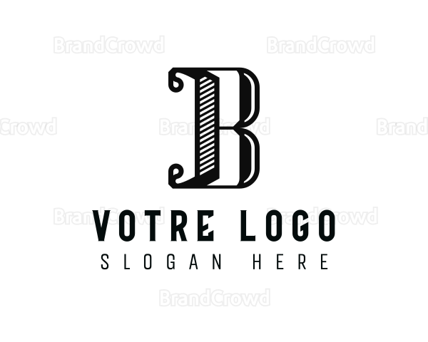 Antique Brand Letter B Logo