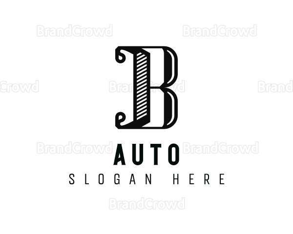 Antique Brand Letter B Logo