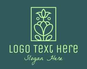 Line Art - Green Botanical Garden logo design