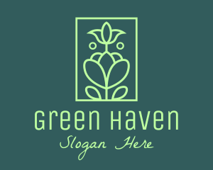 Green Botanical Garden logo design