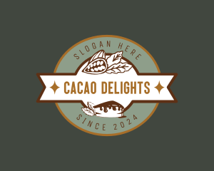 Cacao - Chocolate Cake Dessert logo design