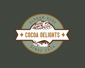 Chocolate Cake Dessert logo design