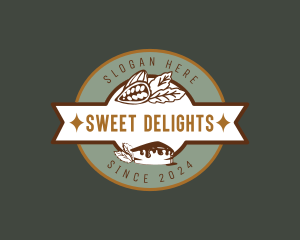 Chocolate Cake Dessert logo design