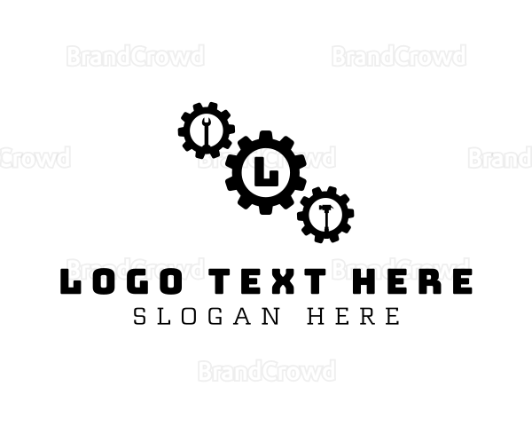 Mechanic Repair Cogwheel Logo