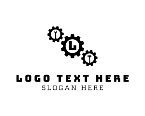 Build - Mechanic  Repair Lettermark logo design