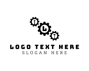 Repairman - Mechanic Repair Cogwheel logo design
