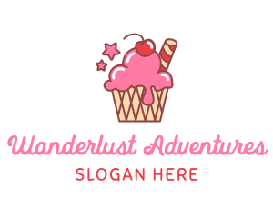 Ice Cream Sundae Logo