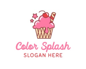 Ice Cream Sundae logo design