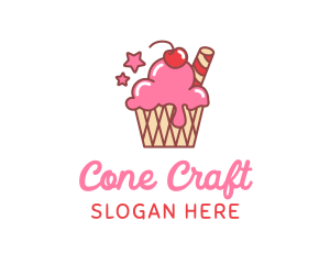 Ice Cream Sundae logo design