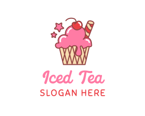 Ice Cream Sundae logo design