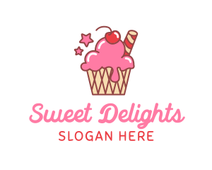 Ice Cream Sundae logo design