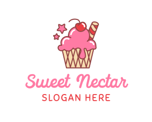 Ice Cream Sundae logo design