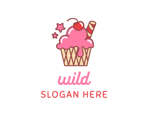 Cute - Ice Cream Sundae logo design