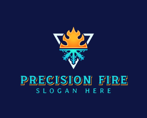 Ventilation Fire Ice logo design