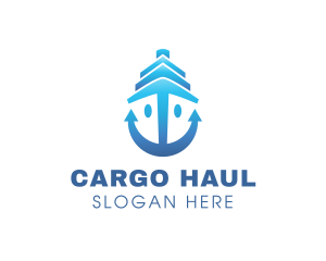 Ship Anchor Boat logo design