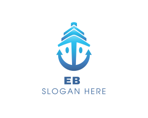 Freight - Ship Anchor Logistics logo design