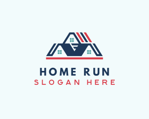 Home Village Roofing logo design