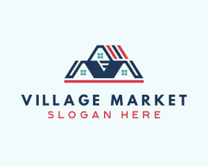 Village - Home Village Roofing logo design