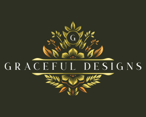 Elegant - Elegant Floral Crest logo design