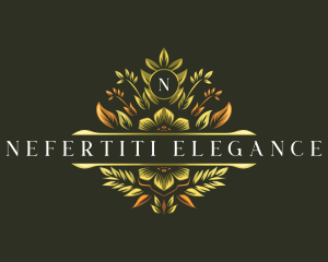 Elegant Floral Crest logo design