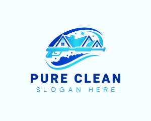 Refurbish Cleaning Pressure Washing logo design