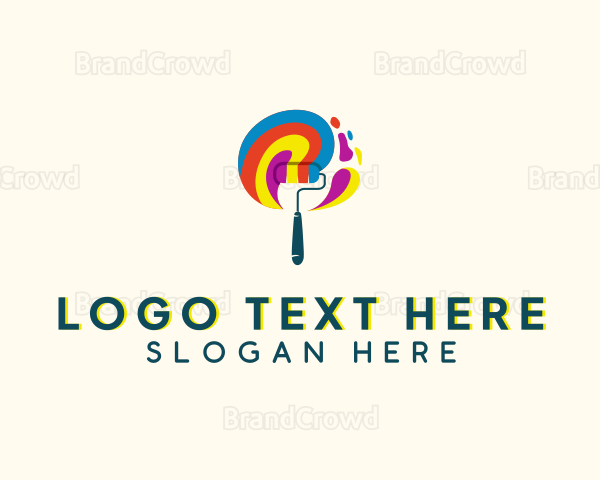 Paint Brush Painting Logo