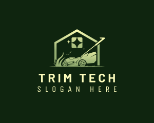 Trimmer - Lawn Mower Landscaping logo design