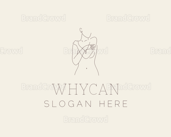 Nude Naked Beautiful Woman Logo